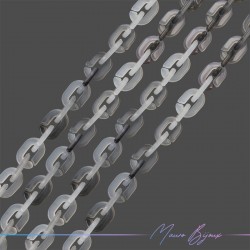 Resin Chains 6x10mm Grey