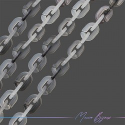Resin Chains 6x10mm Grey