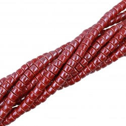 Rondelle Heishi 4x6mm Bordeaux