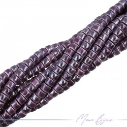 Rondelle Heishi 4x6mm Purple