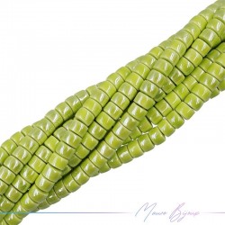 Rondelle Heishi 4x6mm Acid Green