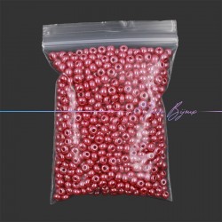 Conteria in Vetro Rondelle 4mm Bordeaux