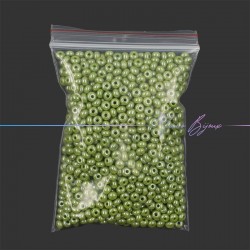 Conteria in Vetro Rondelle 4mm Verde Oliva