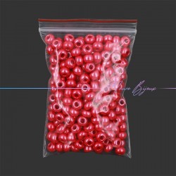 Glass Conteria Rondella 7mm Red