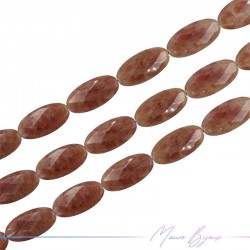 Sunstone Faceted Flat Oval
