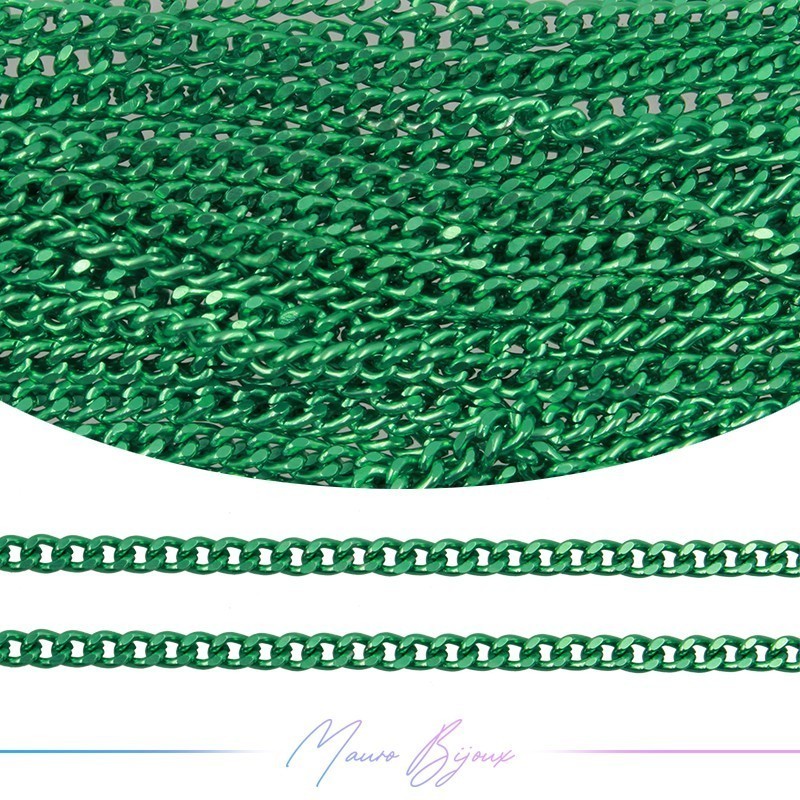 Aluminum Chains Groumette 3.5mm Green