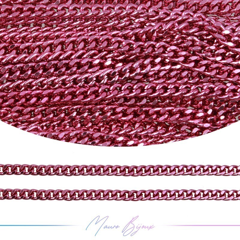 Aluminum Chains Groumette 3.5mm Pink