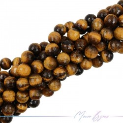 Tiger's Eye Faceted Sphere