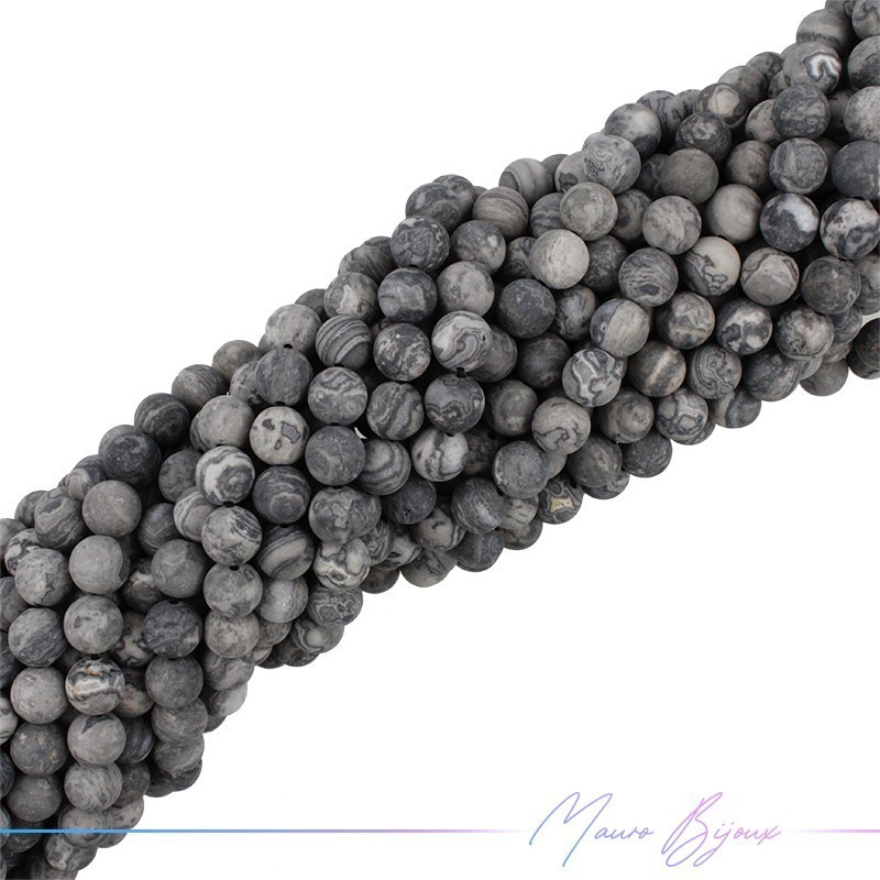 Jasper Gray Opaque Sphere