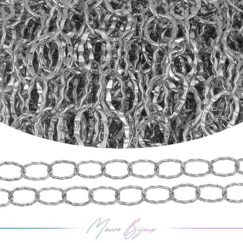 Inox Chain Oval 6x9mm Silver