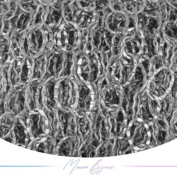 Catene in Acciaio Ovale Martellato 6x9mm Base Argento