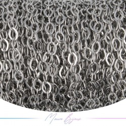 Catene in Acciaio 3x4mm Base Argento