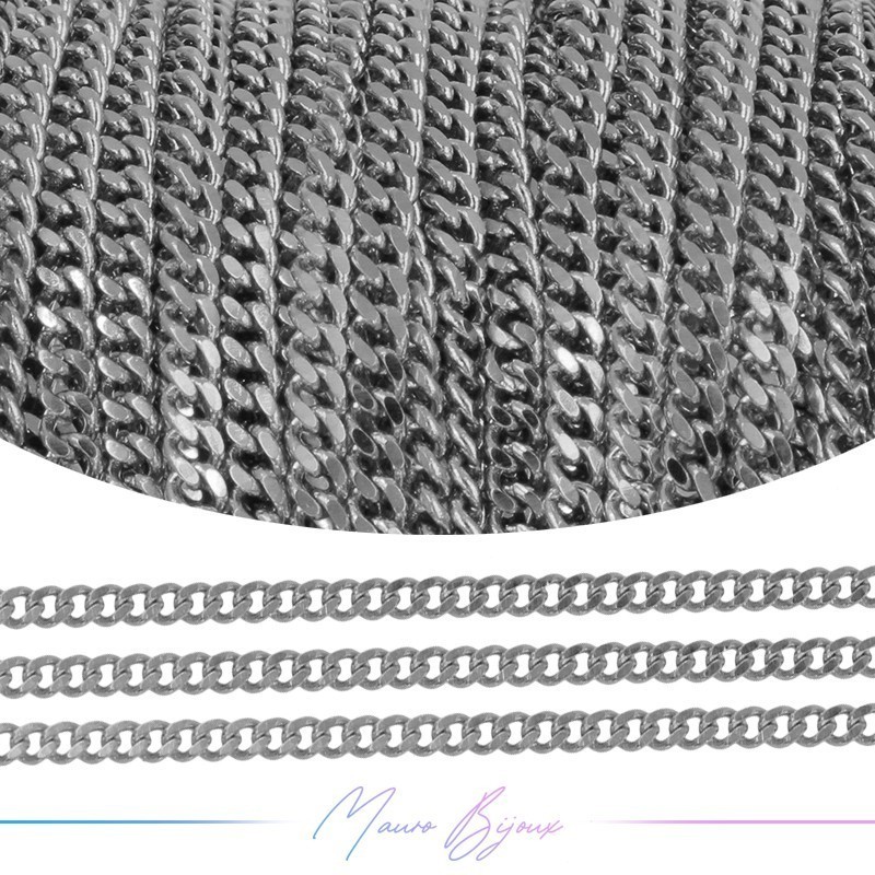 Inox Chain Groumette 2mm Silver