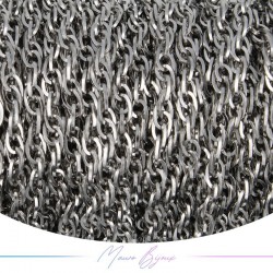 Catene in Acciaio Torchon 3x4mm Base Argento