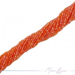 Fili di Cristallo Forma Cippoline Sfaccettato Arancione