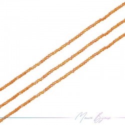 Fili di Cristallo Forma Cippoline Sfaccettato Arancione