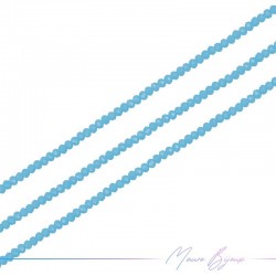 Onion Shaped Light Blue Crystals Faceted