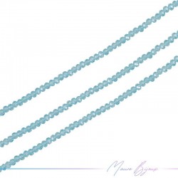 Fili di Cristallo Forma Cippoline Sfaccettato Azzuro Trasparente