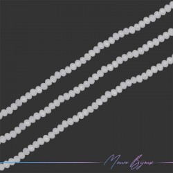 Onion Shaped Transparent White Crystals Faceted