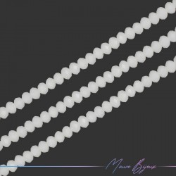 Onion Shaped Transparent White Crystals Faceted