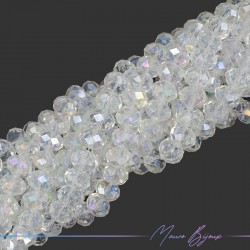Onion Shaped Transparent White Crystals Faceted