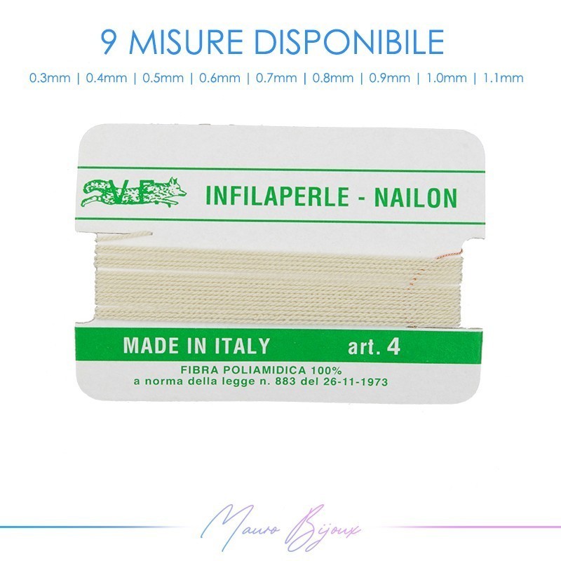 Filo di Nylon color ECRU (12 Pezzi)