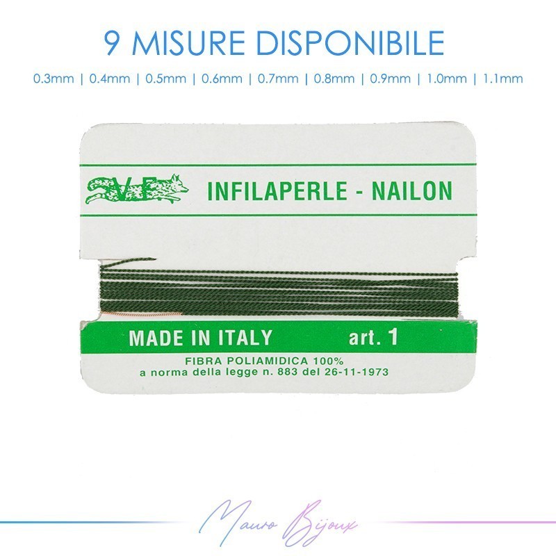 Filo di Nylon color BOTTIGLIA (12 Pezzi)