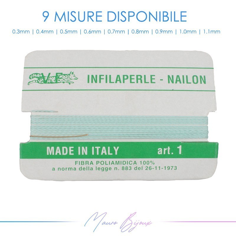 Filo di Nylon color ACQUA (12 Pezzi)