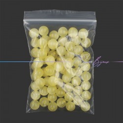 Rondel Resin Beads Cat's Eye Light Yellow