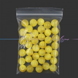 Rondel Resin Beads Cat's Eye Yellow