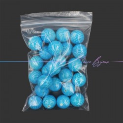 Rondel Resin Beads with hypnotic Effect 20mm Light Blue