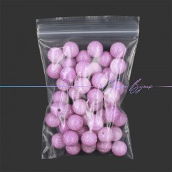Rondel Resin Beads with Hypnotic effect Lavander