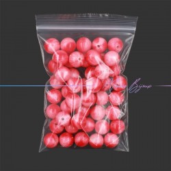 Rondel Resin Beads with Shades 16mm Red