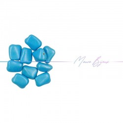 Passanti in Resina Forma Chewing gum Rettangolare 15x18mm Azzurro