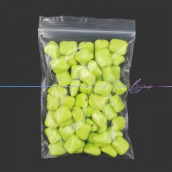 Passanti in Resina Forma Chewing gum Rettangolare 15x18mm Verde Acido