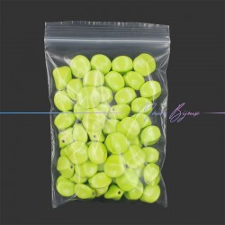 Passanti in Resina Forma Chewing gum Tondo 17x19mm Verde Acido