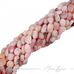 Thread of Pink Opal Irregular Shape