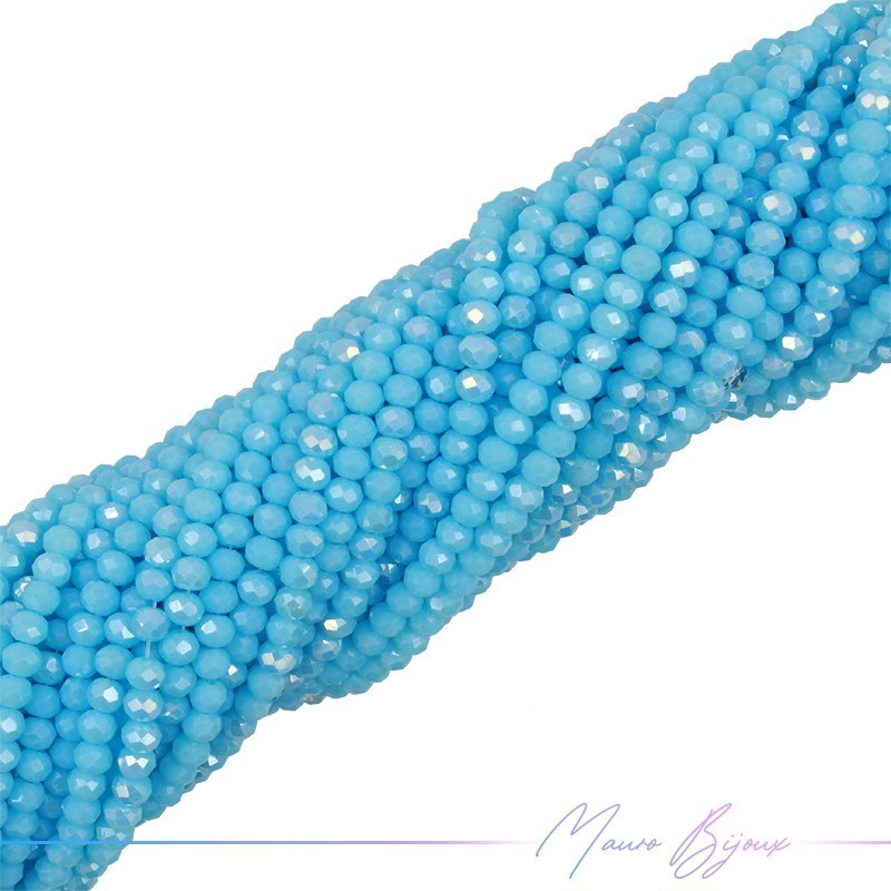 Onion Shaped Crystals Faceted Maya Blue