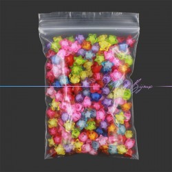 Passanti in Resina Stella Bombato Trasparente Multicolore 11mm