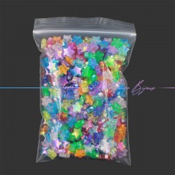 Passanti in Resina Stella effetto AB Trasparente Multicolore 11mm