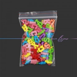 Resin Charms Letters Multicolor 14mm