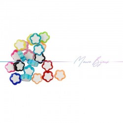 Flower Resin Multicolour 10mm