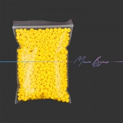 Conteria in Vetro Rondelle 4mm Opaco Giallo