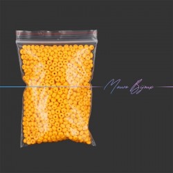 Conteria in Vetro Rondelle 4mm Opaco Giallo Ocra