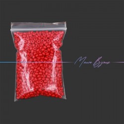 Glass Conteria Rondella 4mm Opaque Tomato Red