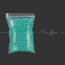 Glass Conteria Rondella 4mm Opaque Aqua Green