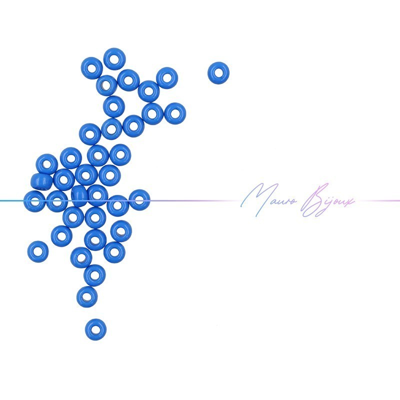 Glass Conteria Rondella 4mm Opaque Dark Turquoise