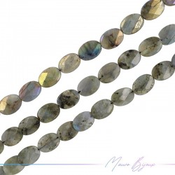 Labradorite Faceted Flat Oval