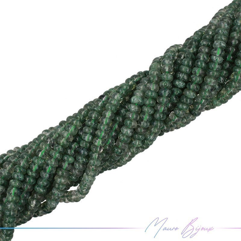 Quarzo Verde Rondelle Liscia
