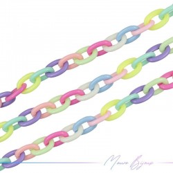 Modular Chain Resin Multicolour 12x18mm